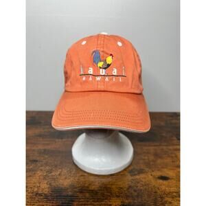 VTG Kauai Hawaii Rooster Chicken Cap Adjustable Baseball Hat Embroidered